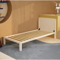 lit enfant en bois massif tediber - idéal dès 3 ans - design de caractère -100 nuits d'essai